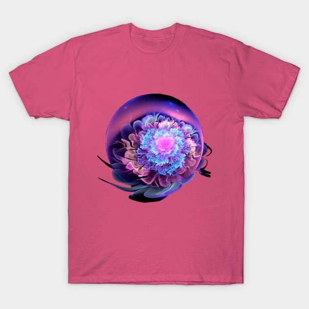 MoonFlower T-Shirt by Fractalizer